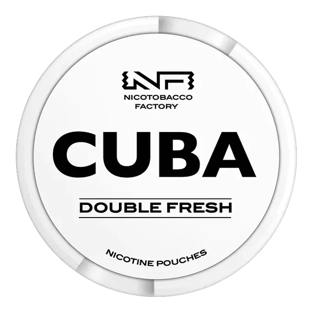 Cuba White Double Fresh 10.4mg nicotine pouch can