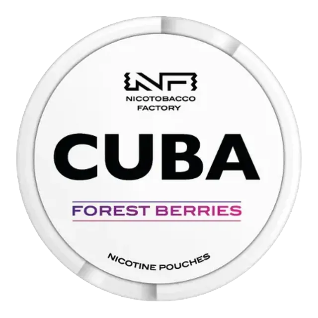 Cuba White Forest Berries 10.4mg nicotine pouch can