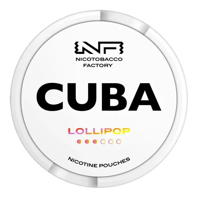 Cuba White Lollipop 10.4mg nicotine pouch can