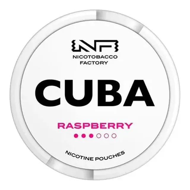 Cuba White Raspberry 10.4mg nicotine pouch can