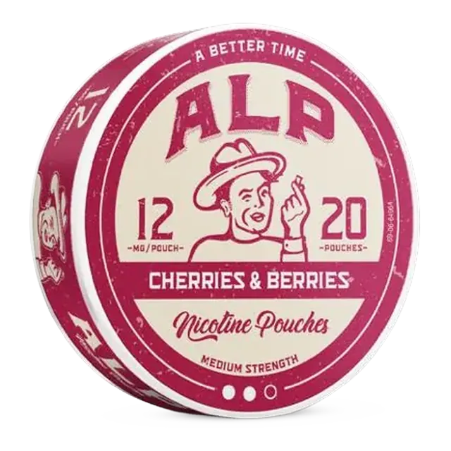 EU ALP Cherries & Berries 12mg nicotine pouch can