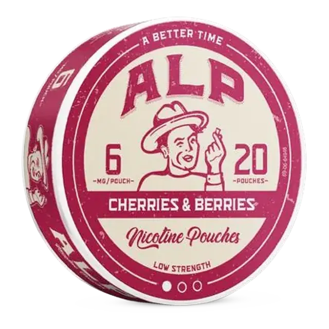 EU ALP Cherries & Berries 6mg nicotine pouch can