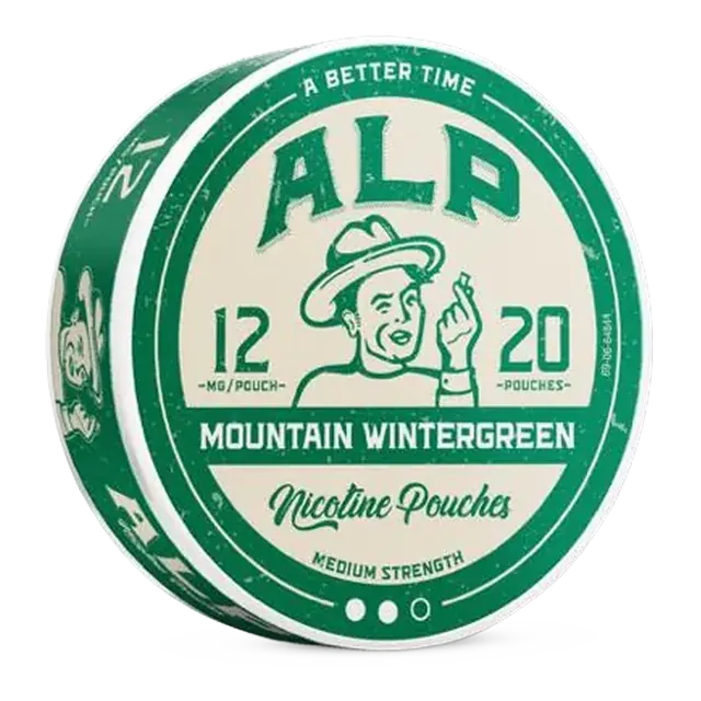 EU ALP Mountain Wintergreen 12mg nicotine pouch can