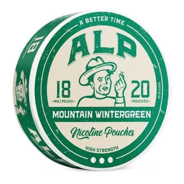 EU ALP Mountain Wintergreen 18mg nicotine pouch can