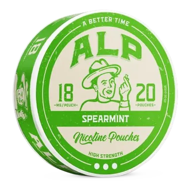 EU ALP Spearmint 18mg nicotine pouch can