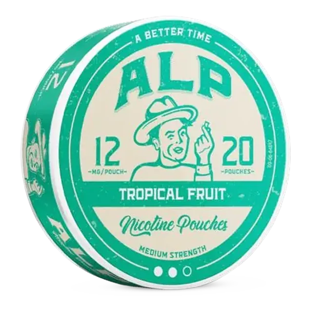 EU ALP Tropical Fruit 12mg nicotine pouch can
