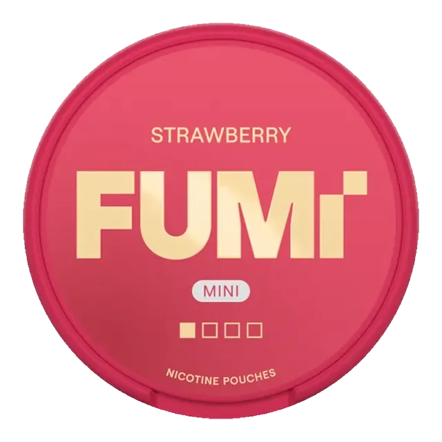 FUMI Strawberry Mini 4mg nicotine pouch can