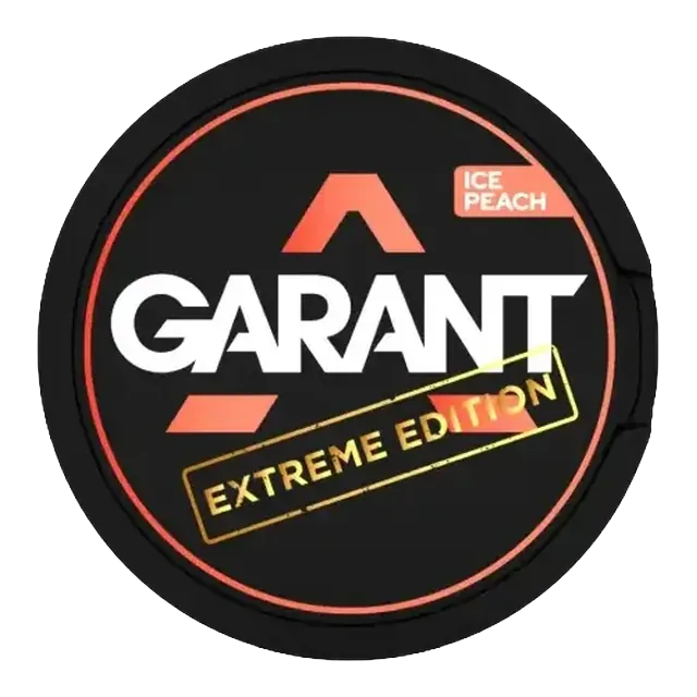 Garant Ice Peach Extreme 25mg nicotine pouch can