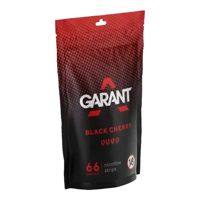 Garant Nicotine Strips Black Cherry 11mg nicotine pouch can