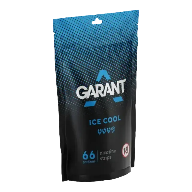 Garant Nicotine Strips Ice Cool 7mg nicotine pouch can
