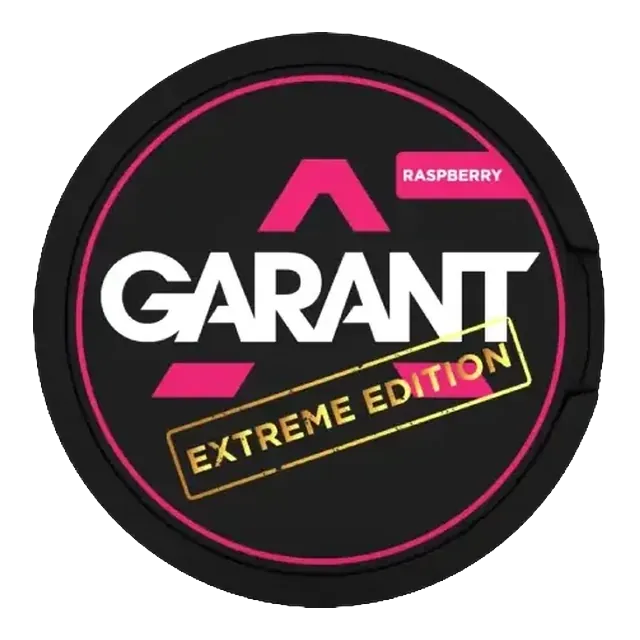Garant Raspberry Extreme 25mg nicotine pouch can
