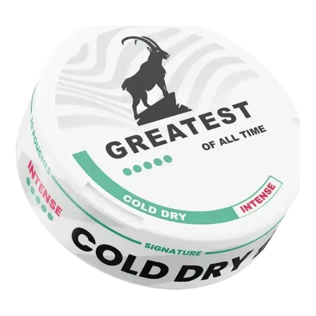 Greatest Cold Dry S5 11.6mg nicotine pouch can