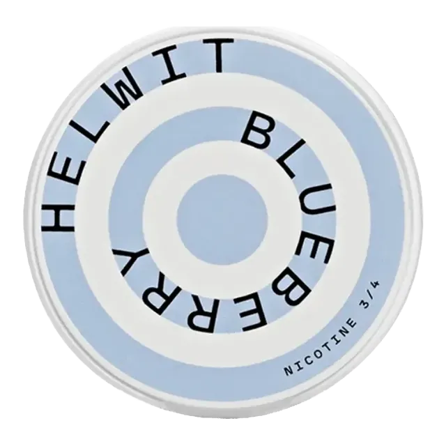 Helwit Blueberry Medium 4.5mg nicotine pouch can