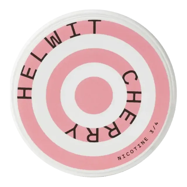 Helwit Cherry Medium 4.5mg nicotine pouch can