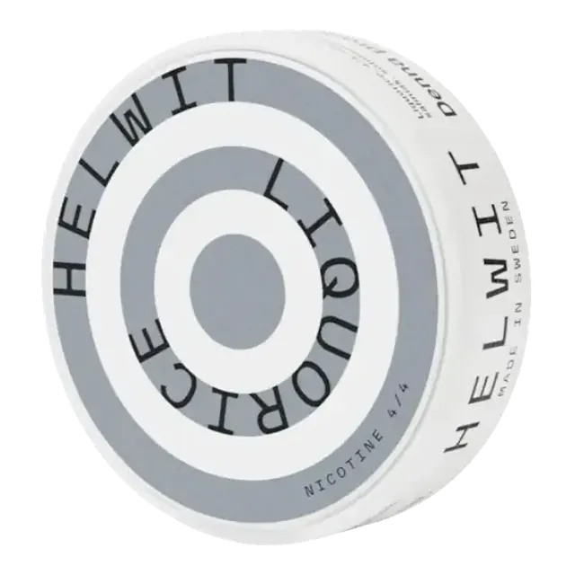 Helwit Liquorice Strong 6mg nicotine pouch can