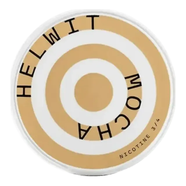 Helwit Mocha Medium 4.5mg nicotine pouch can