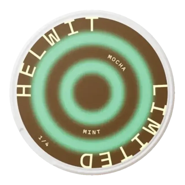 Helwit Mocha Mint Slim Light 2mg nicotine pouch can