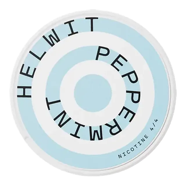 Helwit Peppermint Strong 6mg nicotine pouch can