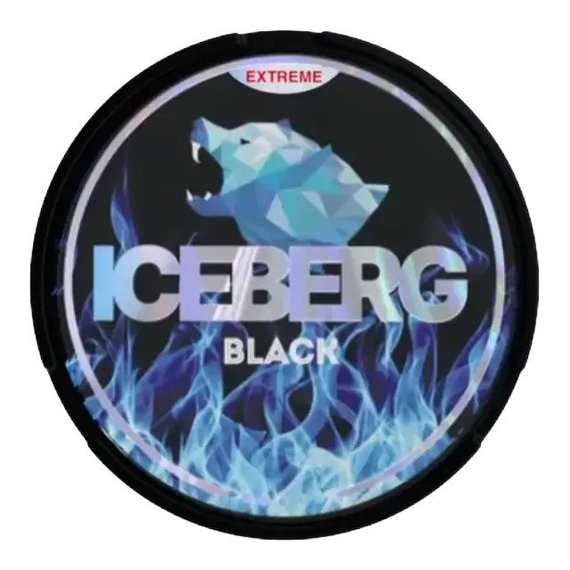 Iceberg Black 40mg nicotine pouch can