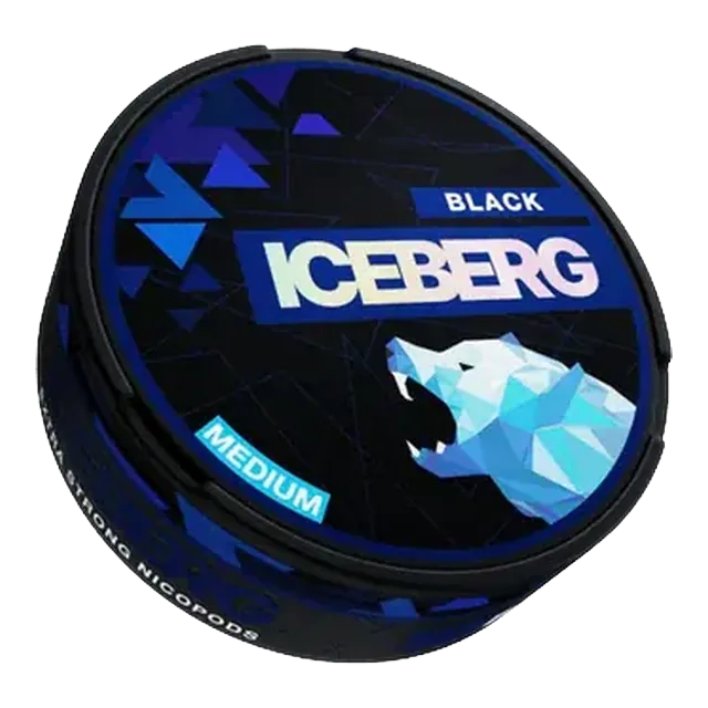 Iceberg Black Medium 20mg nicotine pouch can