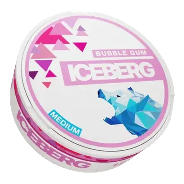 Iceberg Bubblegum Medium 20mg nicotine pouch can