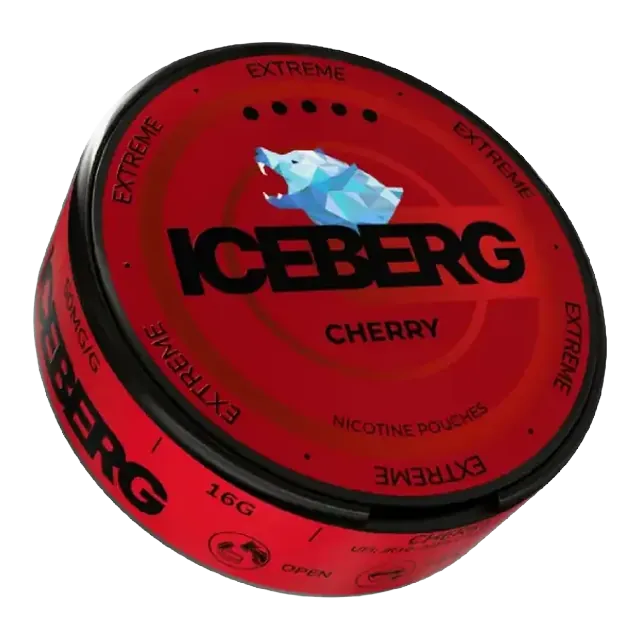 Iceberg Cherry 40mg nicotine pouch can