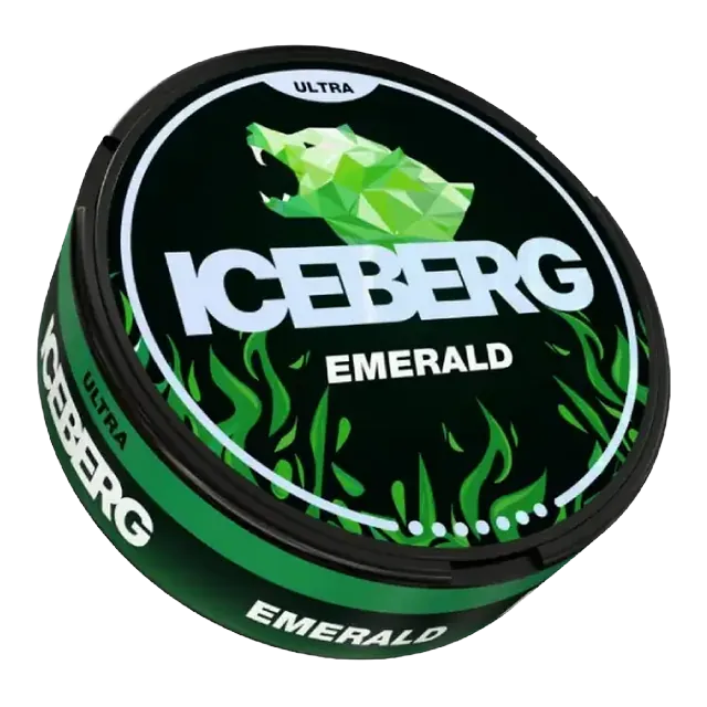 Iceberg Emerald Ultra 56mg nicotine pouch can