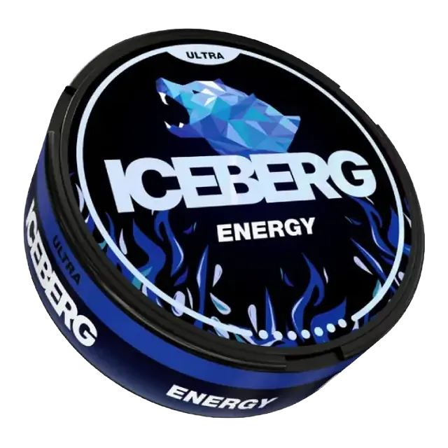 Iceberg Energy Ultra 56mg nicotine pouch can