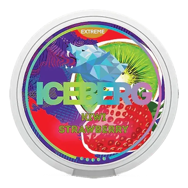 Iceberg Extreme Strawberry Kiwi 50mg nicotine pouch can