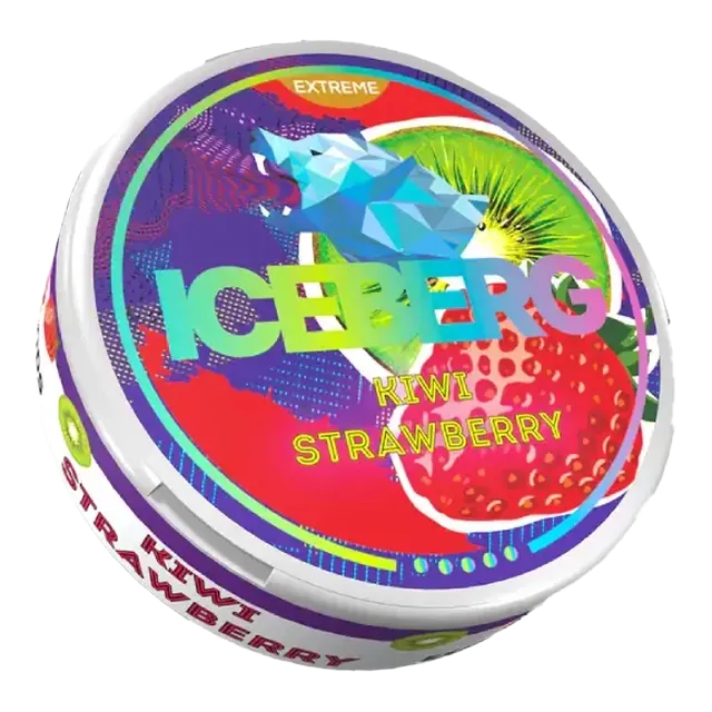 Iceberg Kiwi Strawberry 40mg nicotine pouch can