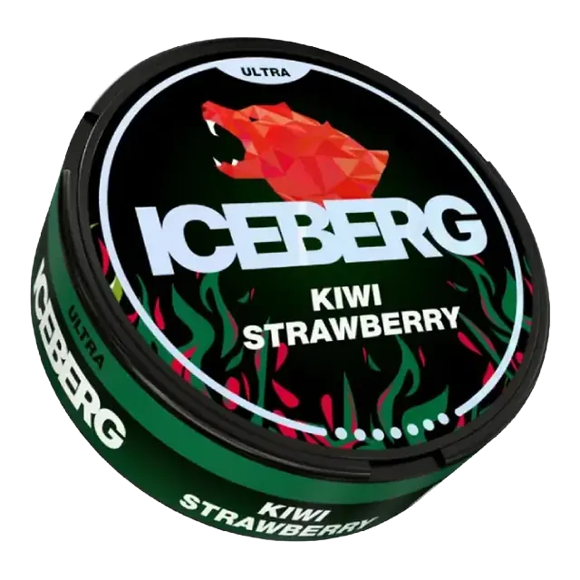 Iceberg Kiwi Strawberry Ultra 56mg nicotine pouch can