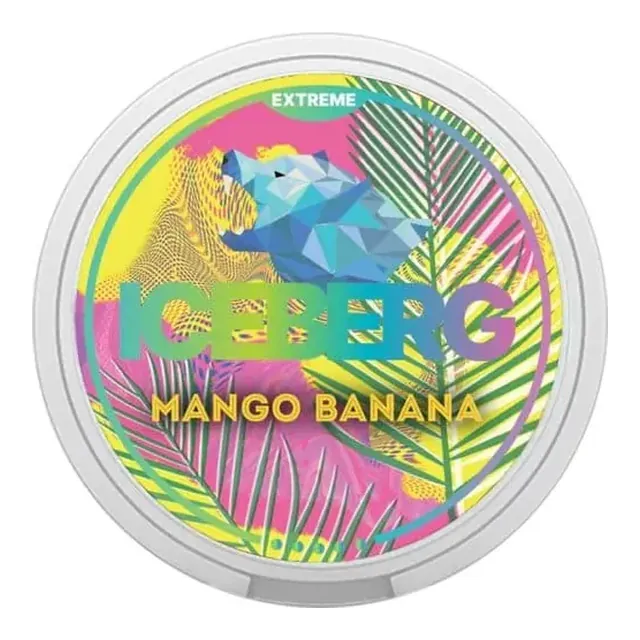 Iceberg Mango Banana 50mg nicotine pouch can