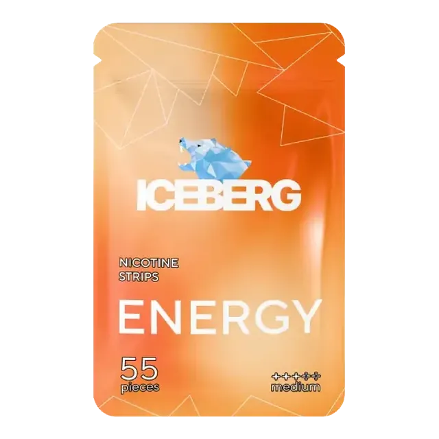 Iceberg Nicotine Strips Energy 11mg nicotine pouch can