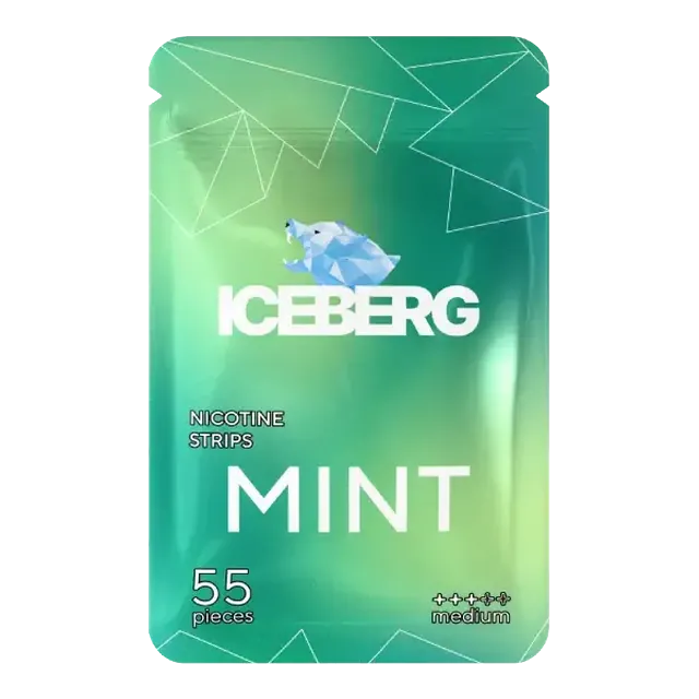 Iceberg Nicotine Strips Mint 11mg nicotine pouch can