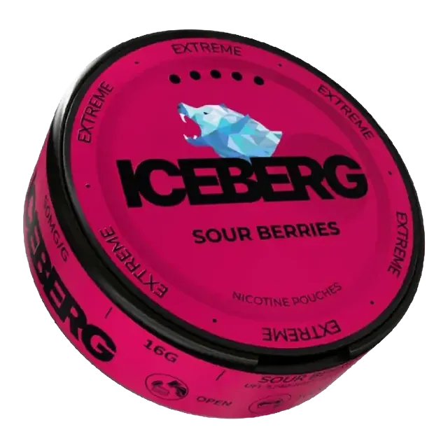 Iceberg Sour Berries 40mg nicotine pouch can