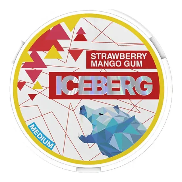 Iceberg Strawberry Mango Gum 20mg nicotine pouch can