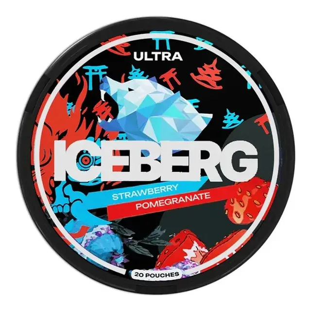 Iceberg Strawberry Pomegranate Ultra 50mg nicotine pouch can