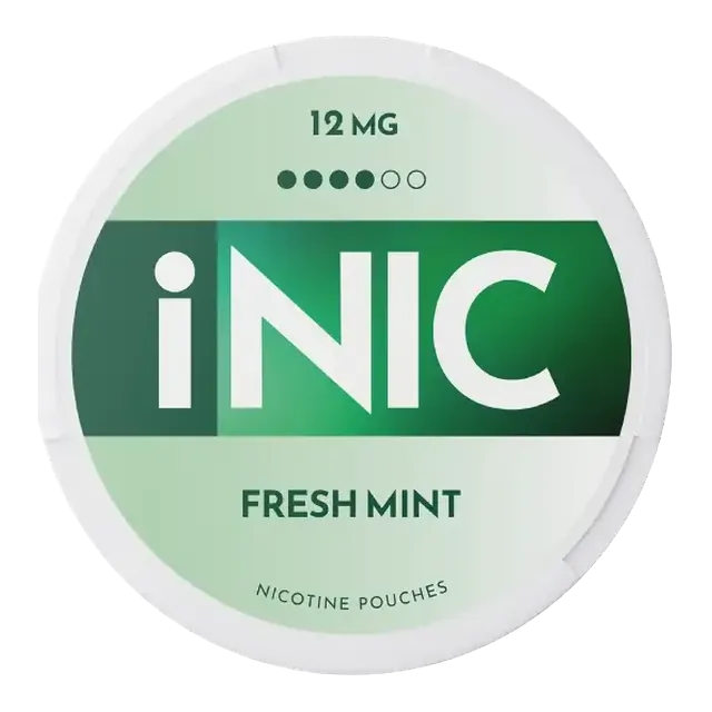 iNic Fresh Mint 12mg nicotine pouch can