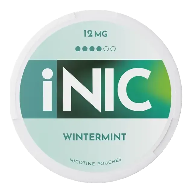 iNic Winter Mint 12mg nicotine pouch can