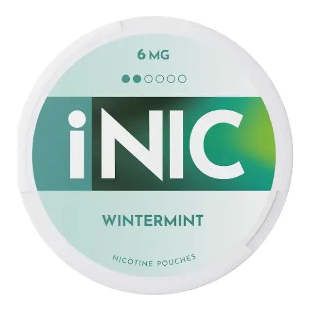 iNic Wintermint 6mg nicotine pouch can