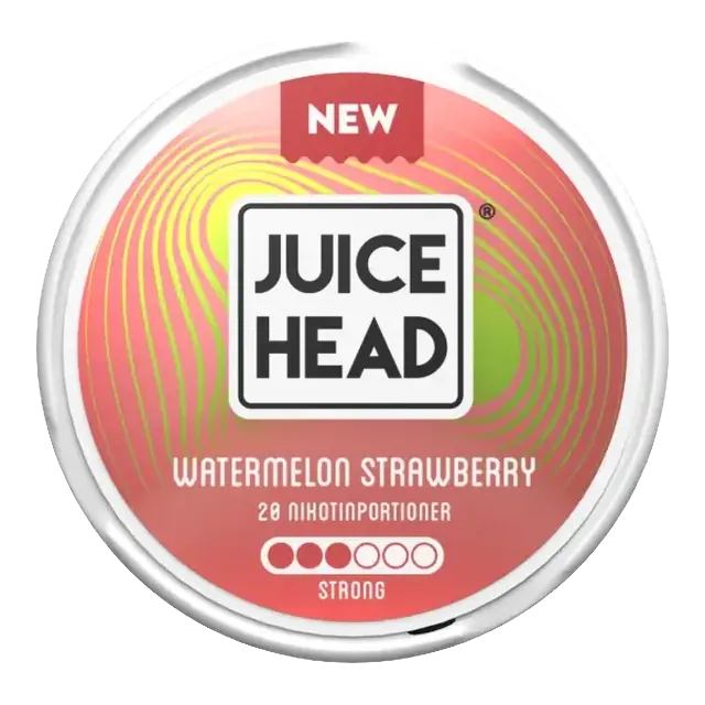 Juice Head Watermelon Strawberry Strong 9mg nicotine pouch can