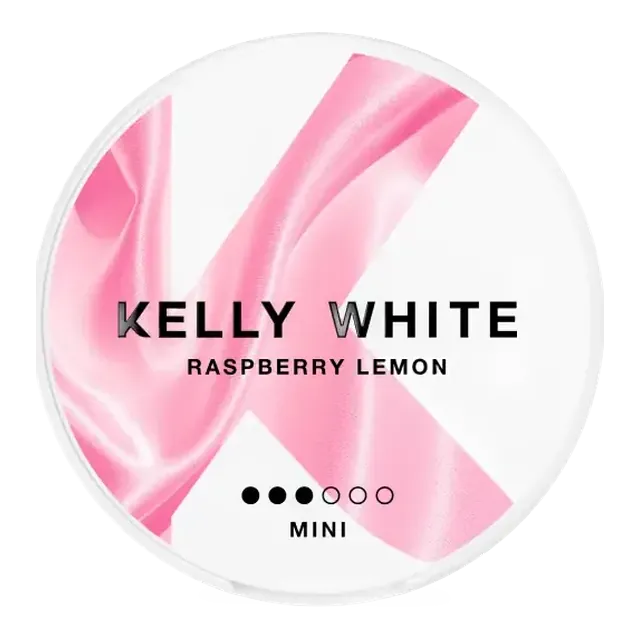 Kelly White Raspberry Lemon Mini 5.5mg nicotine pouch can