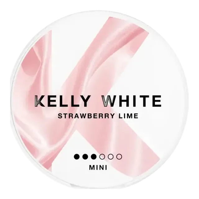 Kelly White Strawberry Lime Mini 5mg nicotine pouch can