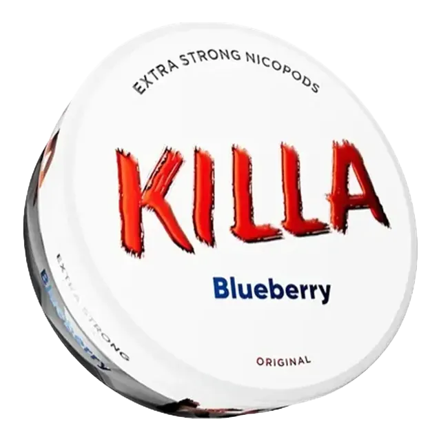 Killa Blueberry 13.2mg nicotine pouch can