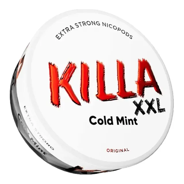 Killa Cold Mint XXL nicotine pouch can