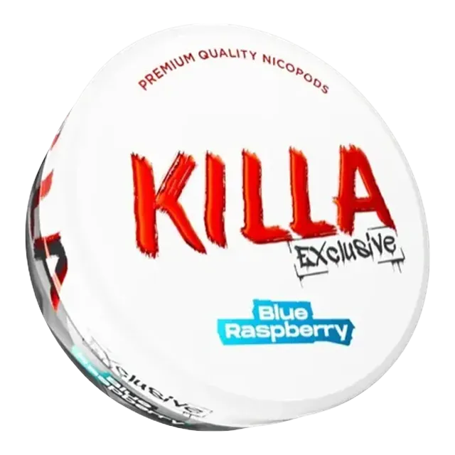 Killa Exclusive Blue Raspberry 13.2mg nicotine pouch can
