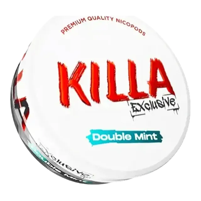 Killa Exclusive Double Mint 13.2mg nicotine pouch can