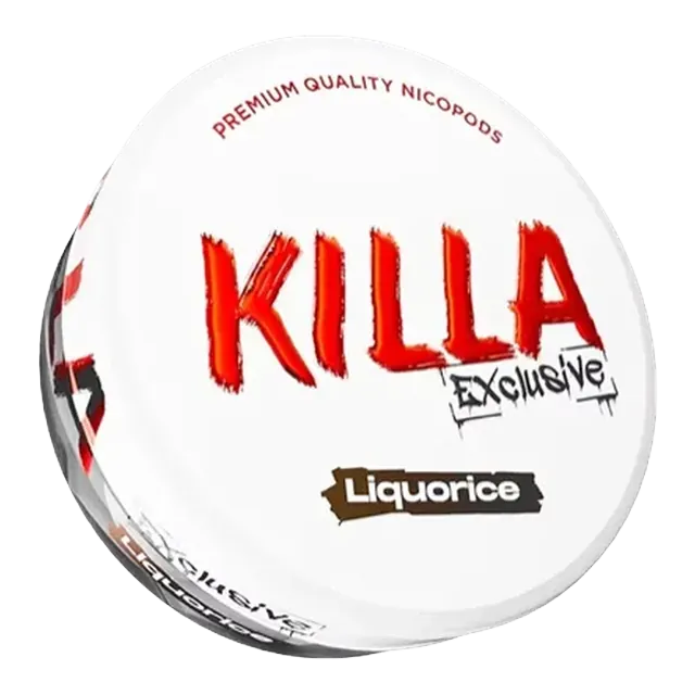 Killa Exclusive Liquorice 13.2mg nicotine pouch can