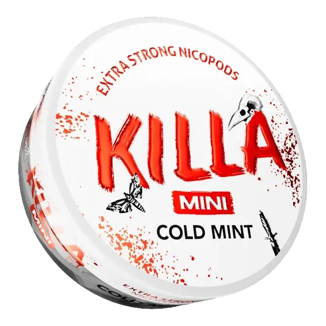 Killa Mini Cold Mint nicotine pouch can