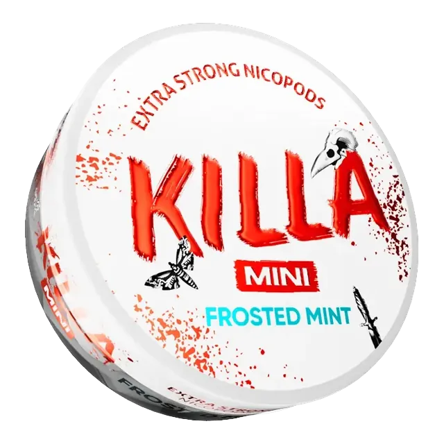 Killa Mini Frosted Mint nicotine pouch can